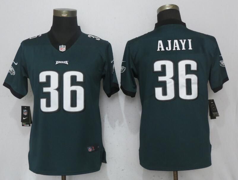 Women Philadelphia Eagles #36 Ajayi Green Nike Vapor Untouchable Limited NFL Jerseys